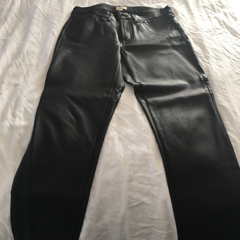 J. Crew Faux Leather Pants